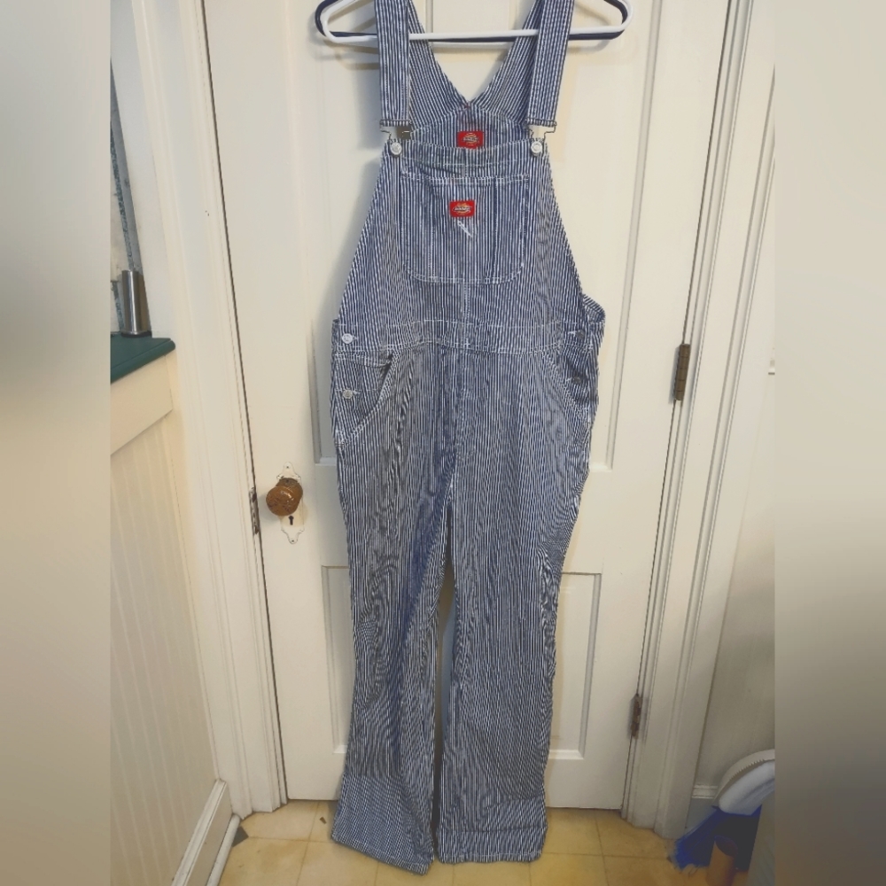 Dickies pinstriped overalls - XL